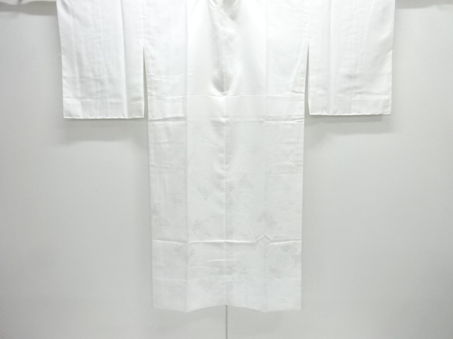JAPANESE KIMONO / UNUSED HITOEJUBAN / CHRYSANTHEMUM PATTERN WOVEN AGAI